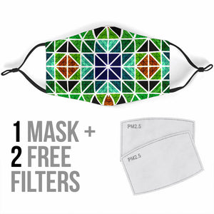 Mosaic Tile 4 Face Mask