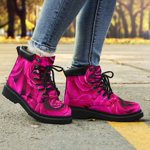 Pink Roses Classic Boots