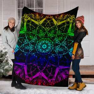 Rainbow Mandala 2 Blanket