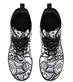 Black & White Steampunk Boots