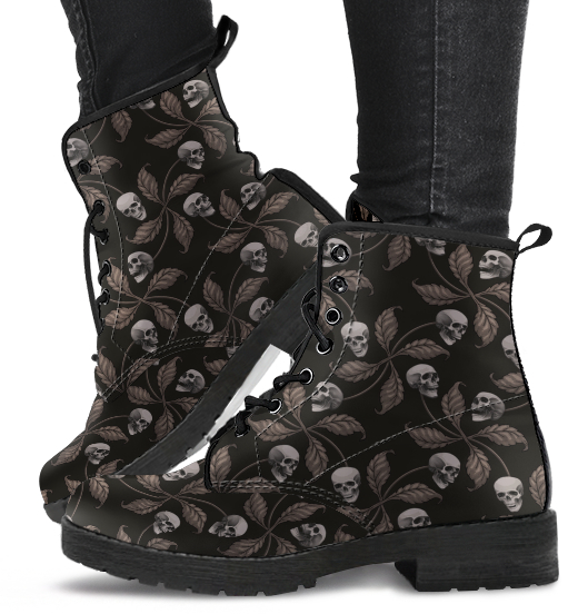 Skulls & Leaves Boots