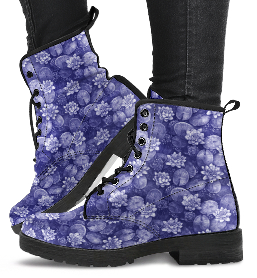 Lotus Flower Pattern Boots