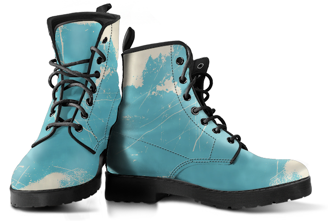 Blue Grunge Boots