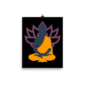 Lotus Buddha Poster