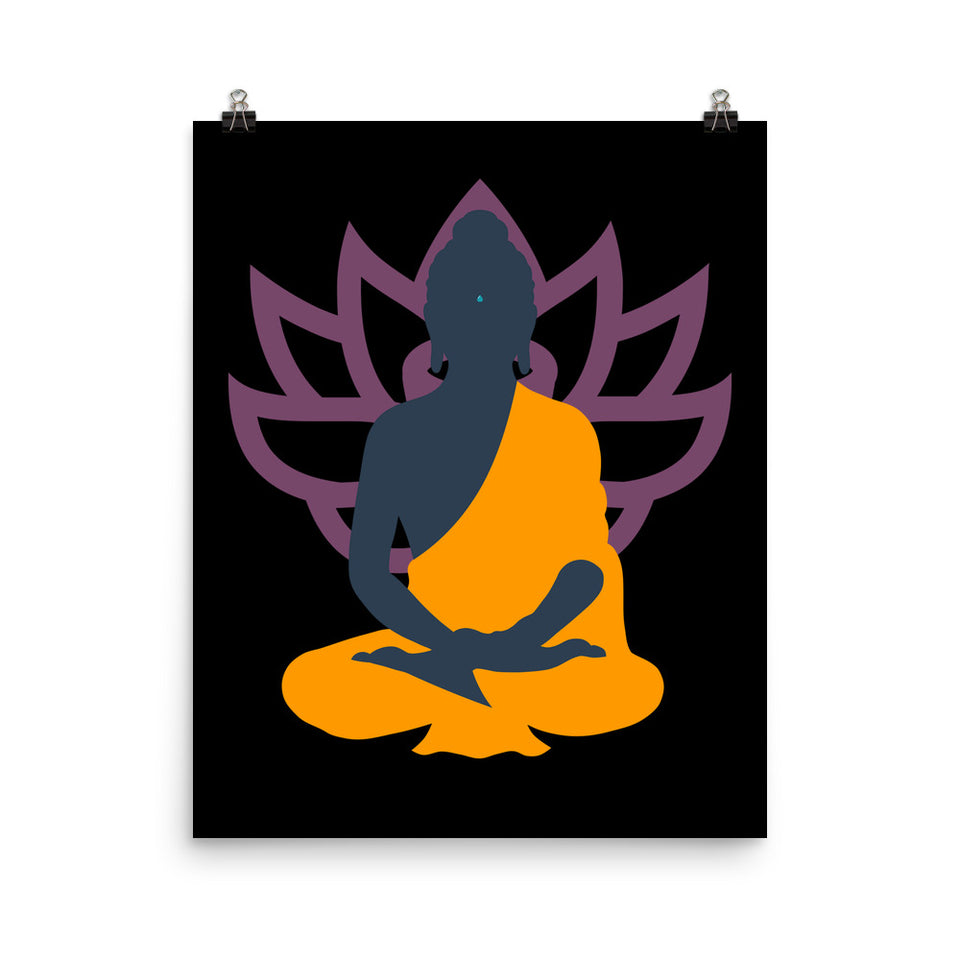 Lotus Buddha Poster